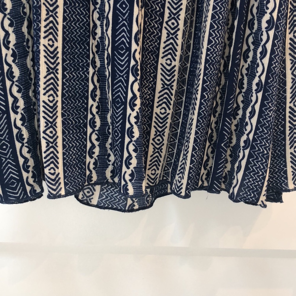 🆕Maxi Summer Blues Off-shoulder Boho Chic spring/summer dress! Ivory/blue! M - Picture 9 of 14